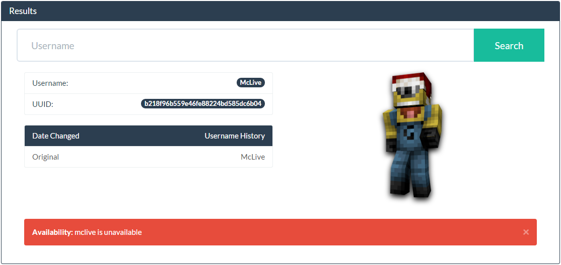[Tool] Minecraft Username History & Lookup SpigotMC High